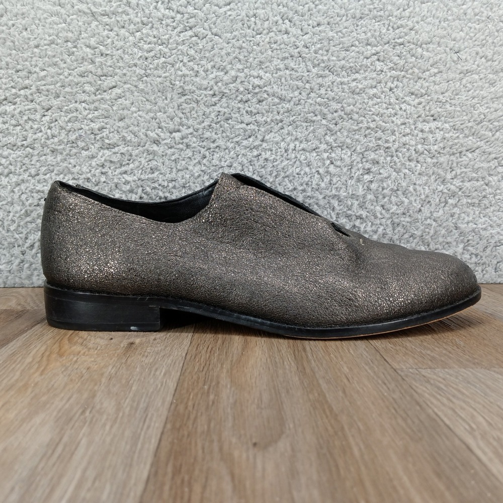 1.STATE Metallic Bronze Loafers Women's Size 10M Slip‎ On Flat Dress Shoes